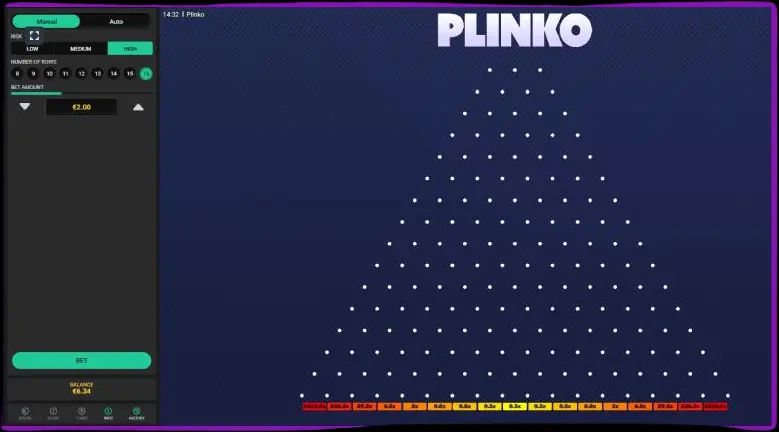 Çevrimiçi bir kumarhanede Plinko oynamaya nasıl başlanır?
